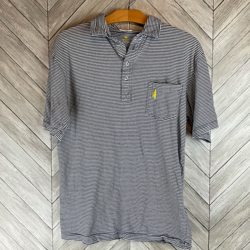 Johnnie O Striped Polo Medium